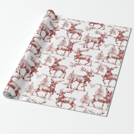 Papel De Regalo Navidad Roja Vintage