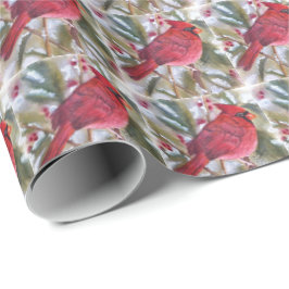 PAPEL DE REGALO NAVIDAD ROJO CARDINAL