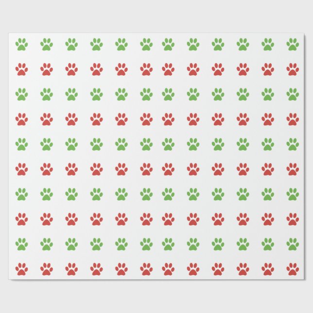 Papel De Regalo Navidad rojo y modelo verde de la impresión de la (Costura)