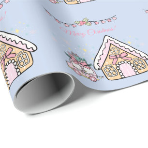 Papel De Regalo Navidad Rosa Pastel