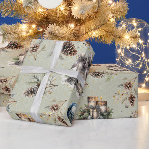 Papel De Regalo Navidad Rústica