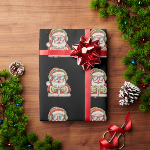 Papel De Regalo Navidad Santa Jugador Juegos Videojuegos Navidad