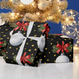 Papel De Regalo Navidad temática de golf 