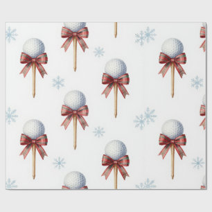 Papel De Regalo Navidad temática de golf 