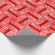 Navidad travieso rojo y blanco