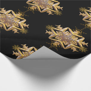 Papel De Regalo Navidad único del copo de nieve mágico de