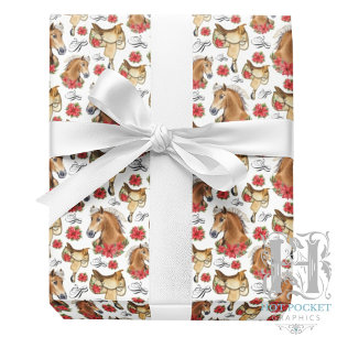 Papel de Regalo Navidad Vaquera