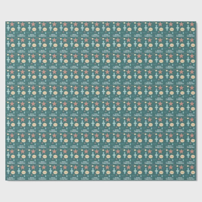 Papel De Regalo Navidad Vintage (Superficie plana)