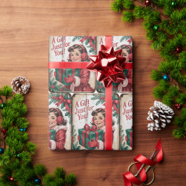 Papel De Regalo Navidad Vintage Vacaciones