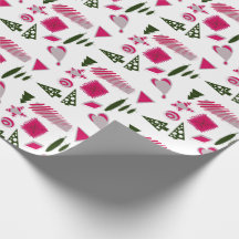 Navidades abstractos con diseños en rosa y rosa