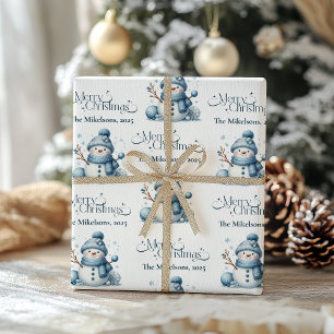 Papel De Regalo Navidades acogedores de Blue Rustic
