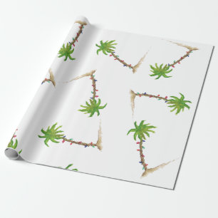 Papel De Regalo Navidades acuáticos de la Palm Beach Tropical