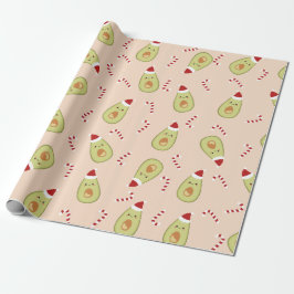 Papel De Regalo Navidades aguacate