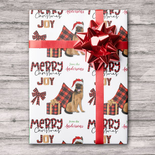 Papel De Regalo Navidades alemanes de perro pastor de búfalo