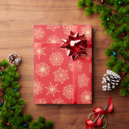 Papel De Regalo Navidades amarillos y rojos