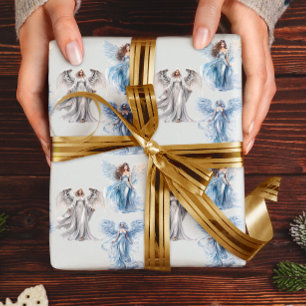 Papel De Regalo Navidades Ángel Angélico feriado de invierno
