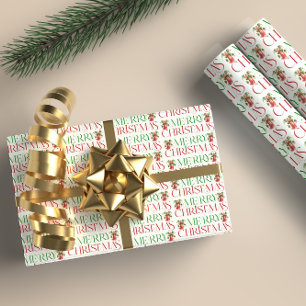 Papel De Regalo Navidades Angel Merry Fancy Navidades Tipografía
