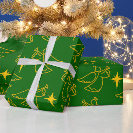 Papel De Regalo Navidades Angels
