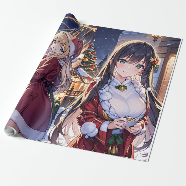 Papel De Regalo Navidades Anime Wrapping Paper (Desenrollado)