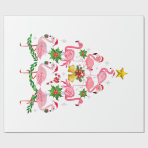 Papel De Regalo Navidades - Árbol de Navidad de flamenco
