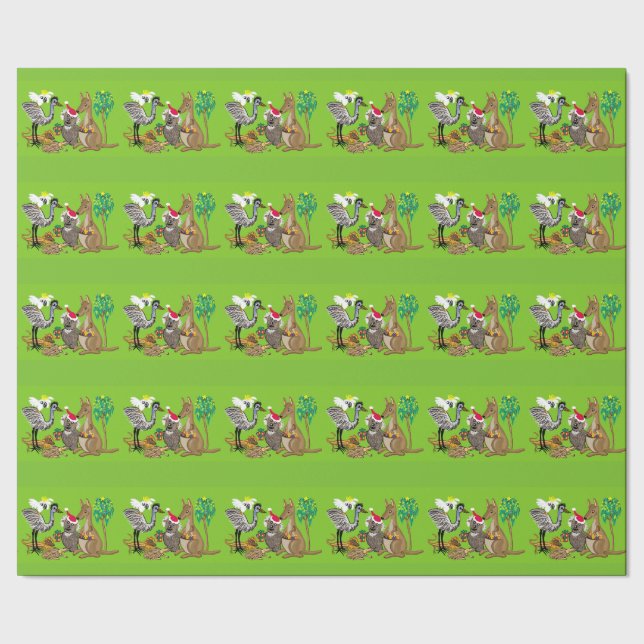 Papel De Regalo Navidades australianos santa koala (Costura)