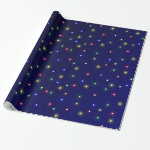 Papel De Regalo Navidades azules con diseño de luz múltiple