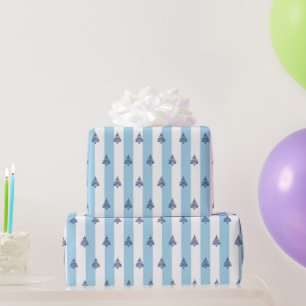 Papel De Regalo Navidades azules de Eva y Sofie envueltos