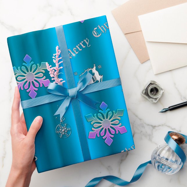Papel De Regalo Navidades azules de lujo (Subido por el creador)