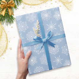 Papel De Regalo Navidades Azules Vacaciones de invierno con copas