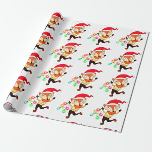 Papel De Regalo Navidades bailando Personalizado Fox