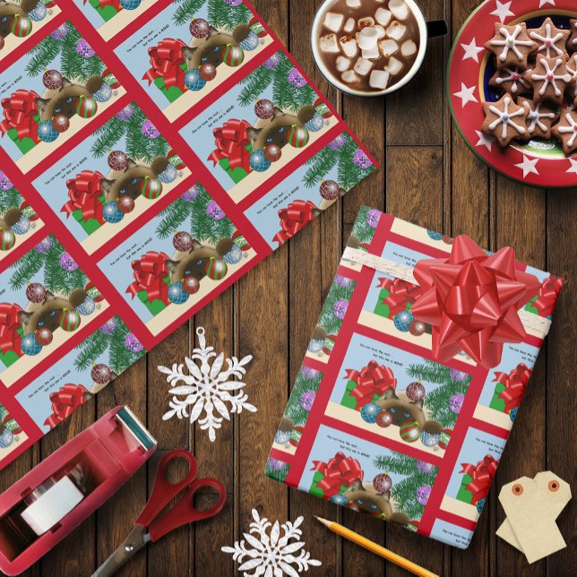 Papel De Regalo Navidades Ball Ornament Cat (Subido por el creador)