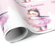 Navidades Ballerina Penguin Pink