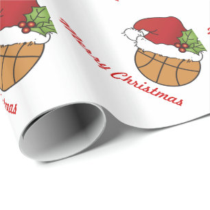 Papel De Regalo Navidades Baloncesto