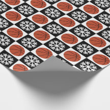 Navidades Baloncesto copo de nieve Negro y Blanco