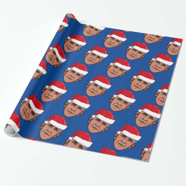 Papel De Regalo Navidades BARACK OBAMA (Desenrollado)