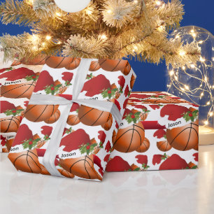 Papel De Regalo Navidades BasketBall   DIY Textos