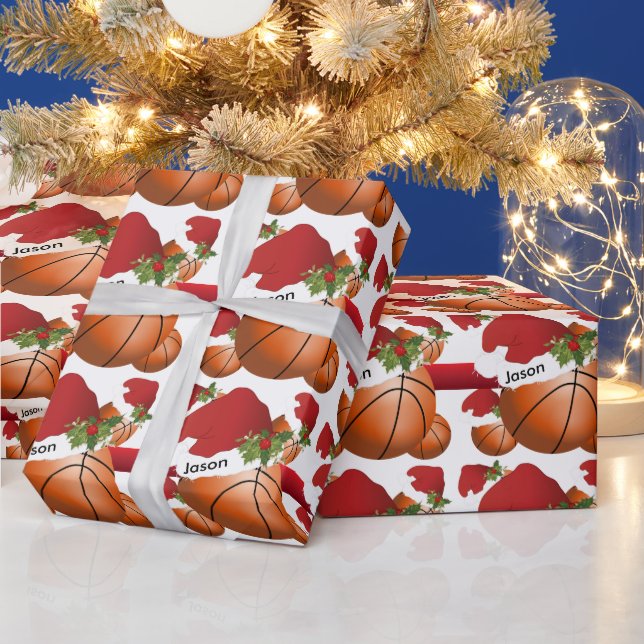 Papel De Regalo Navidades BasketBall | DIY Textos (Vacaciones)