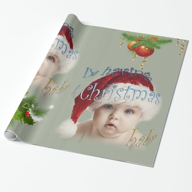 Papel De Regalo Navidades Bebé (Desenrollado)
