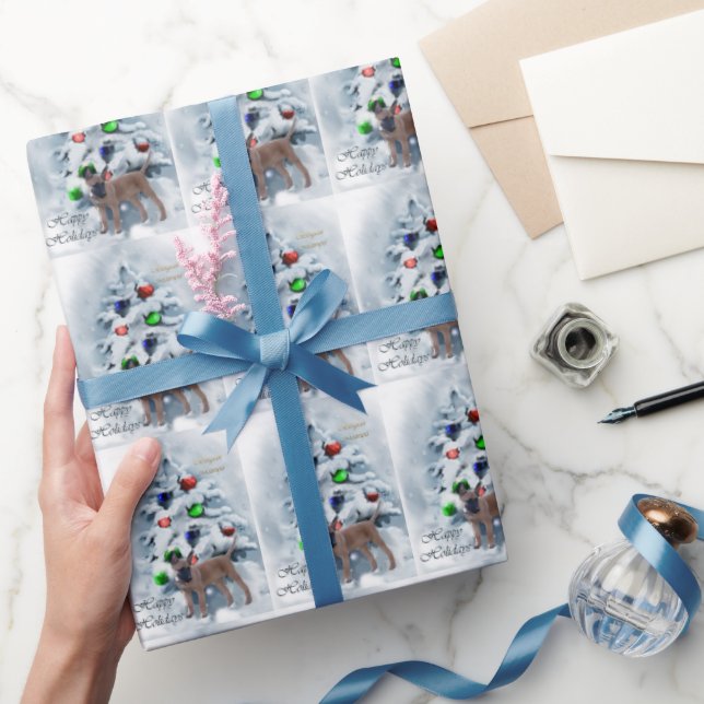 Papel De Regalo Navidades belgas de Malinois (Regalar)