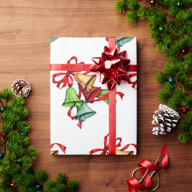 Papel De Regalo Navidades Bells (Regalo de vacaciones)