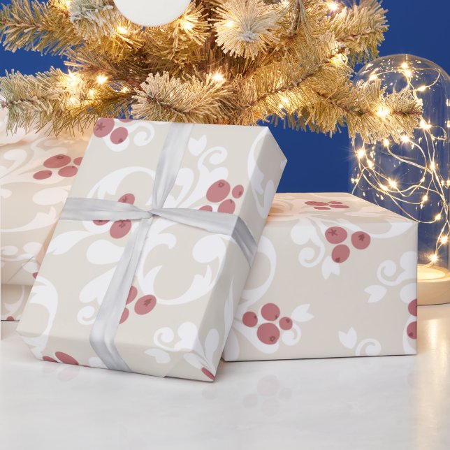 Papel De Regalo Navidades Berries (Vacaciones)
