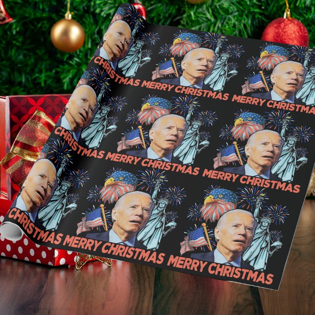 Papel De Regalo Navidades Biden Funny Joe Biden confundió Navidad (Subido por el creador)