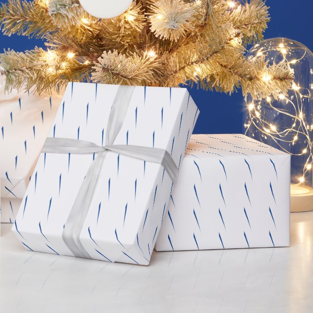 Papel De Regalo Navidades blancos azules Patrones de vacaciones de (Vacaciones)