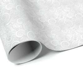 Papel De Regalo Navidades blancos Boda Silver Lujo Fancy Clean