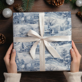 Papel De Regalo Navidades blancos de entorno invernal modernos