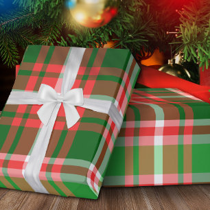 Papel De Regalo Navidades blancos rojos clásicos y festivos
