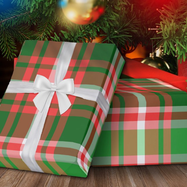 Papel De Regalo Navidades blancos rojos clásicos y festivos (Subido por el creador)