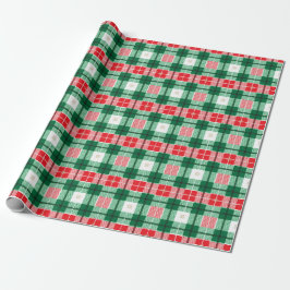 PAPEL DE REGALO NAVIDADES BLANCOS VERDES ROJOS COLOCAN PATRONES