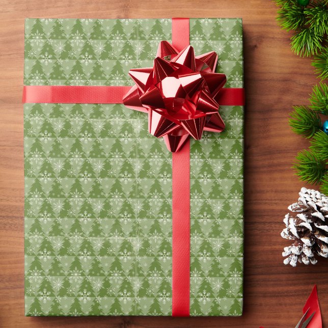Papel De Regalo Navidades blandos Patrón de árbol de país Acondici (Subido por el creador)