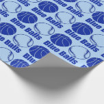 Papel De Regalo Navidades BLUE BALLS BASKETBALL Navidad humor<br><div class="desc">Navidades BALLS BASKETBALL BÉISBOL humor Papel envuelto</div>